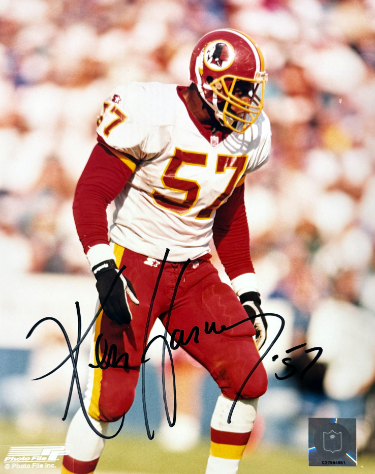 Ken Harvey signed Washington NFL Licensed 8x10 Photo #57- Tuff Stuff COA (4X Pro Bowl)