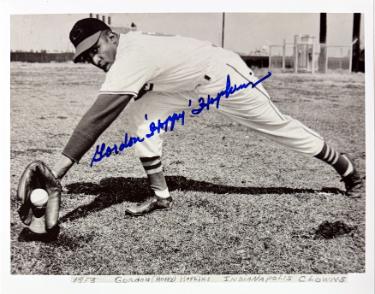 Gordon Hoppy Hopkins signed Indianapolis Clowns Negro League 8x10 Photo minor dings- Collector's Showcase COA