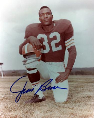Jim Brown signed Cleveland Browns 8x10 Photo- NFL Alumni LOA (HOF)