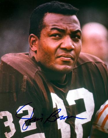 Jim Brown signed Cleveland Browns 8x10 Photo- NFL Alumni LOA (HOF)