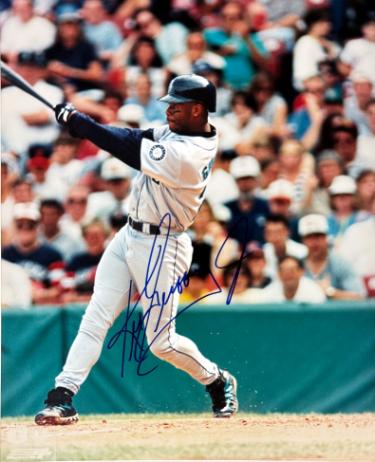 Ken Griffey, Jr. signed Seattle Mariners MLB Licensed 8x10 Photo imperfect- COA (HOF)