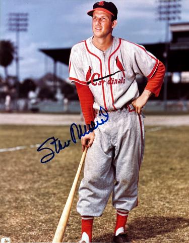 Stan Musial signed St. Louis Cardinals MLB Licensed 8x10 Photo minor dings- Tuff Stuff COA (HOF)
