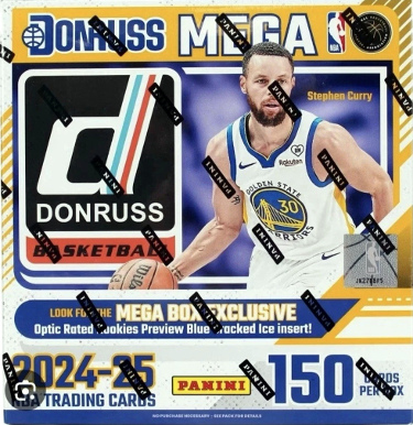 2024-25 Panini Donruss Basketball NBA Trading Cards Mega Box Factory Sealed -NEW - 150 Cards/10PPB/15CPP