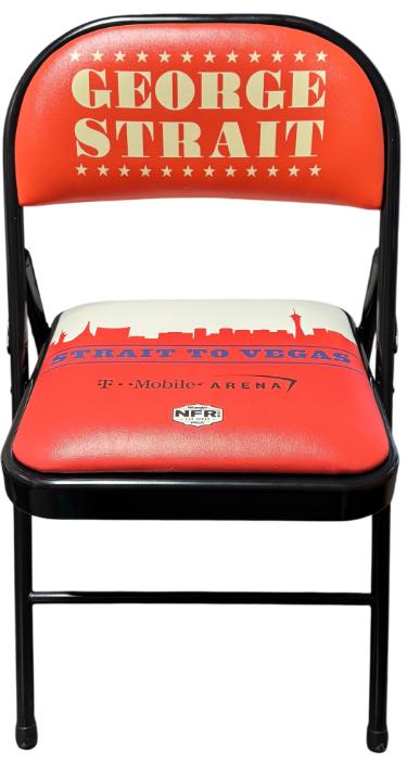 George Strait 2019 National Finals Rodeo NFR Strait To Vegas Concert Chair- Like New