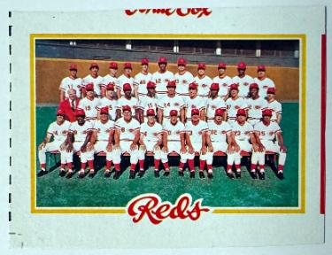 Cincinnati Reds Team 1978 Topps Uncut Partial Panel Card #526 (Big Red Machine- Rose/Bench/Perez/Morgan)