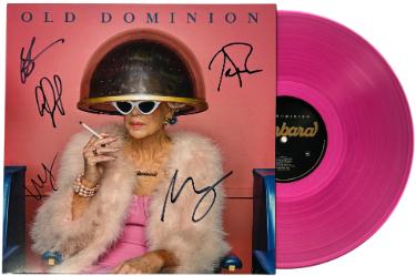 Old Dominion Band Signed 2025 Barbara Album Blush Pink Vinyl Record LP  COA Matthew Ramsey/Rosen/Sellers/Sprung/Tursi