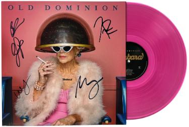 Old Dominion Band Signed 2025 Barbara Album Blush Pink Vinyl Record LP smudgeCOA Matthew Ramsey/Rosen/Sellers/Sprung/Tursi
