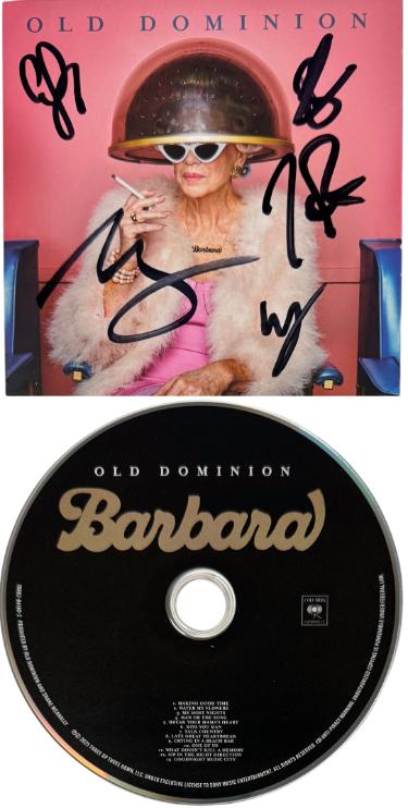 Old Dominion Band Signed 2025 Barbara Album Cover Booklet w/ CD & Case  COA Matthew Ramsey/Rosen/Sellers/Sprung/Tursi