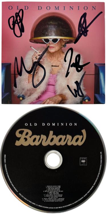 Old Dominion Band Signed 2025 Barbara Album Cover Booklet w/ CD & Case  COA Matthew Ramsey/Rosen/Sellers/Sprung/Tursi