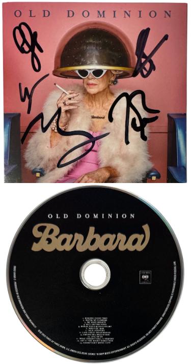 Old Dominion Band Signed 2025 Barbara Album Cover Booklet w/ CD & Case  COA Matthew Ramsey/Rosen/Sellers/Sprung/Tursi