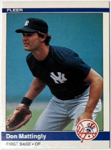 Don Mattingly 1984 Fleer Rookie Card (RC)  #131 (New York Yankees)