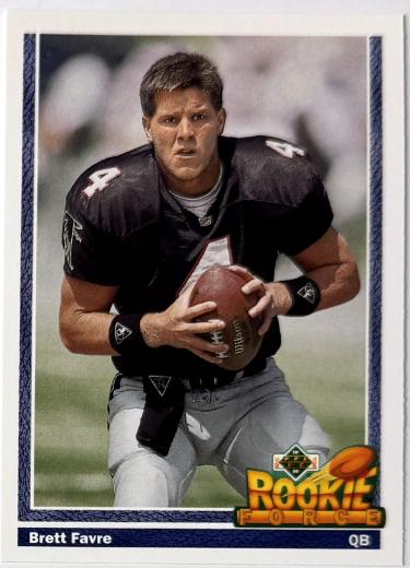 Brett Favre 1991 Upper Deck Rookie Card (RC) #647 (Falcons/Packers/HOF)