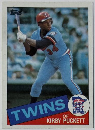 Kirby Puckett 1985 Topps Rookie Card (RC) #536 (Minnesota Twins/HOF)
