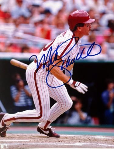 Mike Schmidt signed Philadelphia Phillies MLB Licensed 8x10 Photo minor dings- Ken Goldin, The Score Board, Inc COA (HOF)