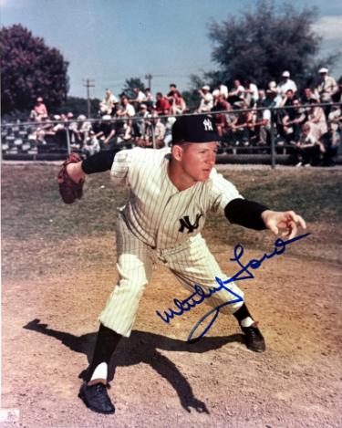 Whitey Ford signed New York Yankees MLB Licensed 8x10 Photo minor dings- COA (HOF/6X WS Champ)