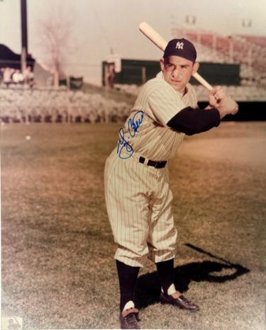 Yogi Berra signed New York Yankees MLB Licensed 8x10 Photo minor dings- COA (HOF/3X AL MVP)