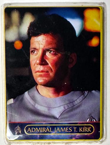 1997 STAR TREK Admiral James T. Kirk Distinguished Officers Metal Card #2 Metallic Impressions- Sealed