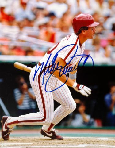 Mike Schmidt signed Philadelphia Phillies MLB Licensed 8x10 Photo- Ken Goldin, The Score Board, Inc COA (HOF)