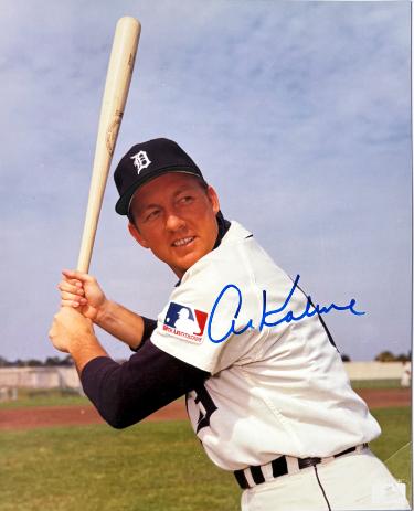 Al Kaline signed Detroit Tigers MLB Licensed 8x10 Photo- NFL Alumni LOA (HOF)