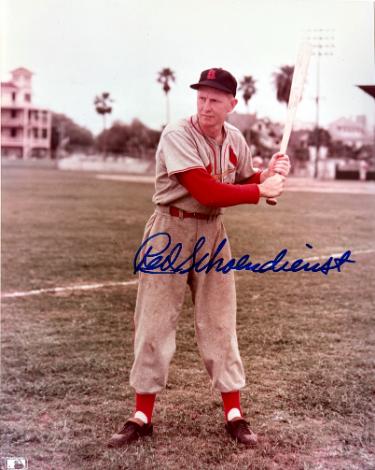 Red Schoendienst signed St. Louis Cardinals MLB Licensed 8x10 Photo- COA (HOF)