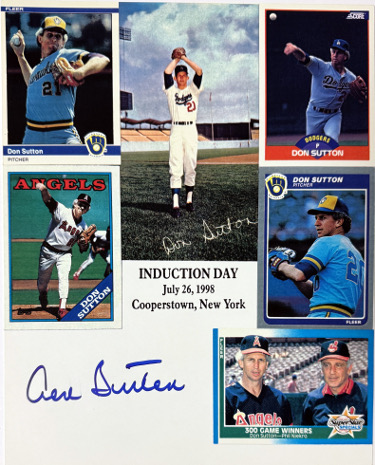 Don Sutton signed HOF Induction Day Collage 8x10 Photo- COA (Los Angeles Dodgers/Houston Astros)