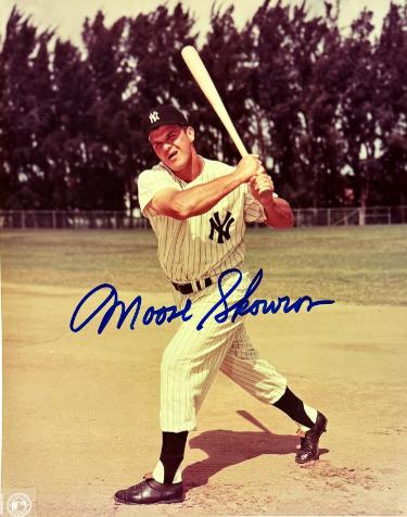 Bill "Moose" Skowron signed New York Yankees MLB 8x10 Photo minor dings- COA