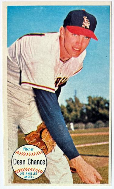 Dean Chance 1964 Topps Giants Card #16 (Los Angeles Angels)
