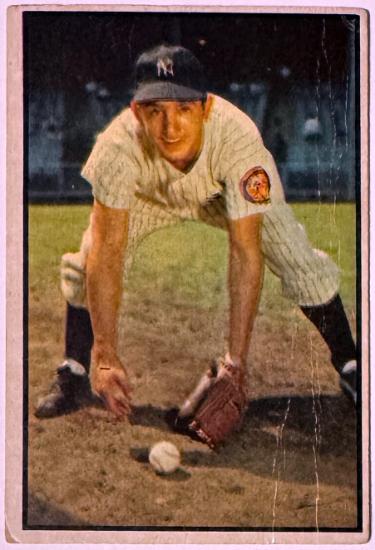 Billy Martin 1953 Bowman Color Card #118 - (New York Yankees/HOF)
