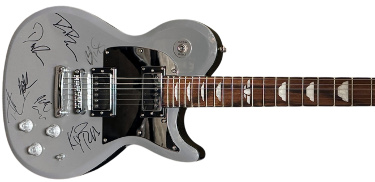 Keith Urban Model Electric Multi Signed Guitar-7 sigs include Keith Urban/Brad Paisley/Dierks Bentley/Tim McGraw/Kix Brooks- LOA