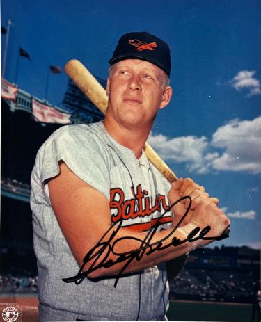 Boog Powell signed Baltimore Orioles MLB Licensed 8x10 Photo minor dings- COA (AL MVP)