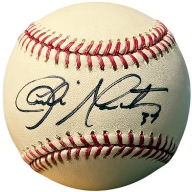 Charlie Morton signed Official Rawlings Major League Baseball #37- COA (WS Champ/Braves/Astros/Rays)