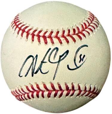 Steve Pearce signed Official Rawlings Major League Baseball #5- COA ('18 WS MVP/Orioles/Pirates)