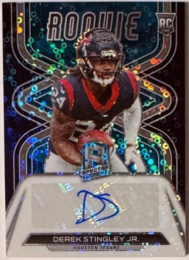 Derek Stingley Jr signed 2022 Panini Spectra Rookie Card (RC) #1- /50 (Texans)