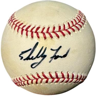 Shelby Ford signed Official Rawlings Major League Baseball toned- COA (Pirates)