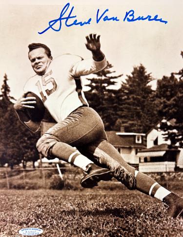 Steve Van Buren signed Philadelphia Eagles NFL Licensed 8x10 Photo minor dings- COA (HOF)