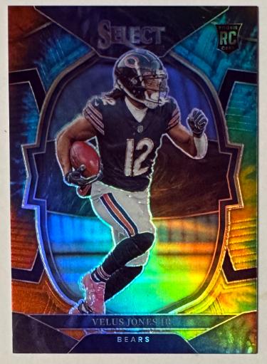 Velus Jones Jr 2022 Select Concourse Tie-Dye Rookie Card (RC) #63- /25 (Chicago Bears)