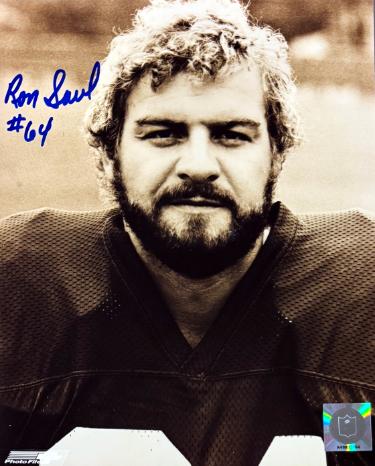 Ron Saul signed Washington NFL Licensed 8x10 Photo #64 minor dings- COA/Show Ticket (Michigan St)