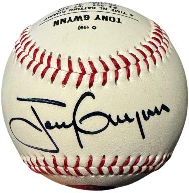 Tony Gwynn signed Fotoball USA MLB Baseball- /1000- Fotoball USA COA (San Diego Padres/HOF)