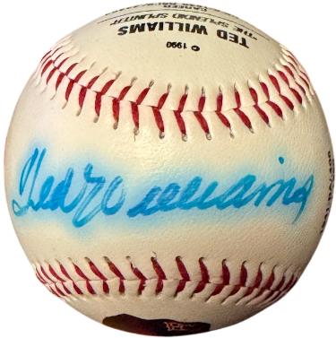 Ted Williams signed Fotoball USA MLB Baseball- /1000- COA (bleed sig/Boston Red Sox)