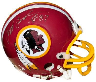 Rod Gardner signed Washington Riddell NFL TB Mini Helmet #87- Topps Hologram/COA