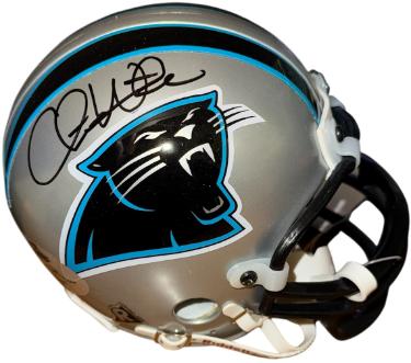 Chris Weinke signed Carolina Panthers Riddell NFL Mini Helmet- Playoff Absolute Holo/COA (Heisman)