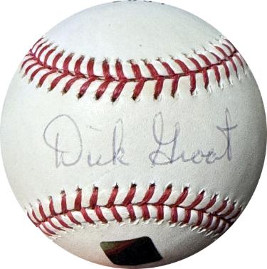 Dick Groat signed Rawlings Official Major League Baseball light sig- Topps Holo (Pirates/Cardinals)