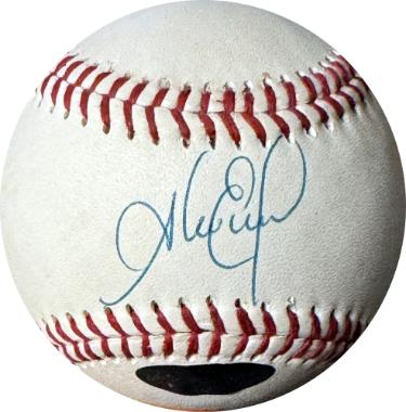 Alex Escobar signed Rawlings Official International League Baseball- Just Minors Hologram (New York Mets/Cleveland)
