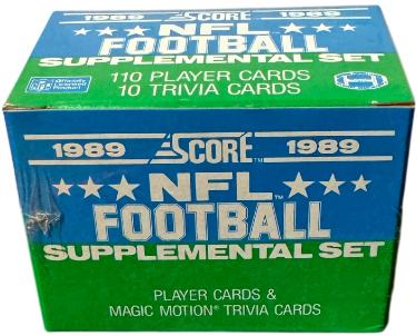 1989 Score NFL Football Supplemental 110 Cards Set SEALED/NEW - BO JACKSON RC