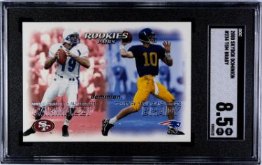 Tom Brady 2000 Skybox Dominion Rookie Card (RC) #234- SGC Graded 8.5 NM-MT+ (New England Patriots)