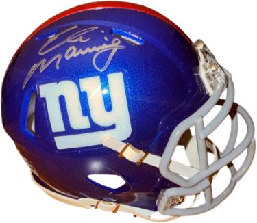 Eli Manning signed New York Giants Riddell NFL Speed Mini Helmet- Steiner Holo