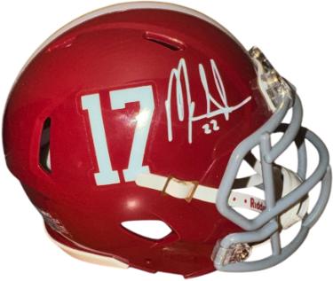 Mark Ingram signed Alabama Crimson Tide #17 Riddell Mini Helmet- Beckett Witnessed (Heisman)