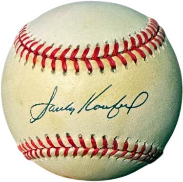 Sandy Koufax signed Official Rawlings RONL National League Baseball toned- Steiner Hologram (Dodgers)