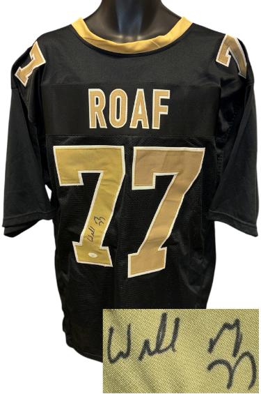 Willie Roaf signed New Orleans Custom Stitched Pro Style Football Jersey #77- JSA (HOF)
