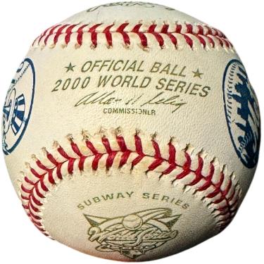 Rawlings Official 2000 World Series Baseball toned- Subway Series-Yankees/Mets